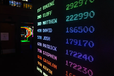 scoreboard for video game
