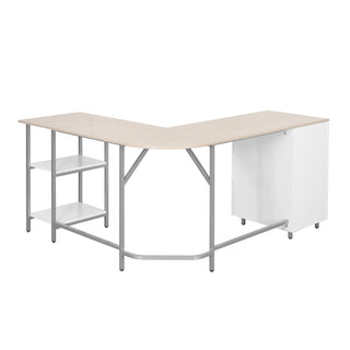 Dallas Sand L Shape Gaming Desk