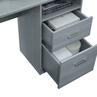 Denver Grey L Shape Gaming Desk