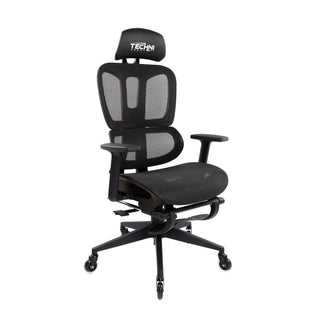 AirFlex2.0 Black Mesh Gaming Chair With Footrest