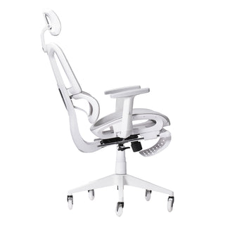 AirFlex2.0 White Mesh Gaming Chair with Foot Rest